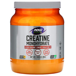 NOW Foods, Sports, Créatine monohydrate, 1 kg