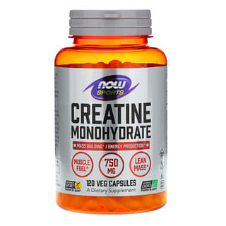 NOW Foods, Sports, Créatine monohydrate, 750 mg, 120 capsules végétales