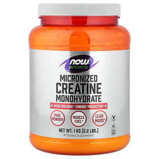 NOW Foods, Sports, микронизированный моногидрат креатина, 1 кг (2,2 фунта)