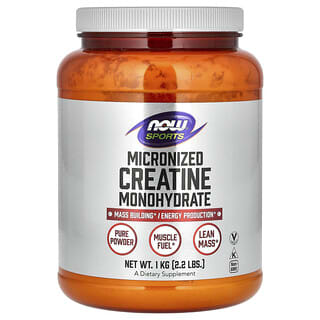 NOW Foods, Sports, Créatine monohydrate micronisée, 1 kg