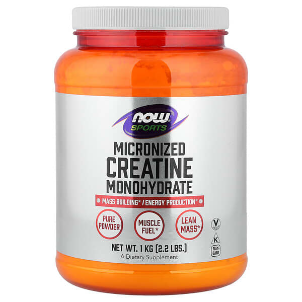 NOW Foods, Sports, Micronized Creatine Monohydrate, 2.2 lbs (1 kg) — product photo 1