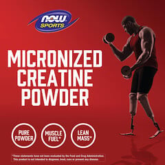 NOW Foods, Sports, Micronized Creatine Monohydrate, 1.1 lbs (500 g)