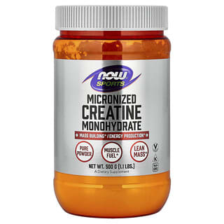 NOW Foods, Sports, Micronized Creatine Monohydrate, 1.1 lbs (500 g)