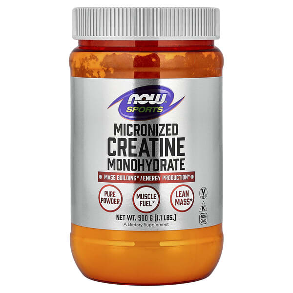 NOW Foods Sports, Micronized Creatine Monohydrate, 1.1 lbs (500 g)