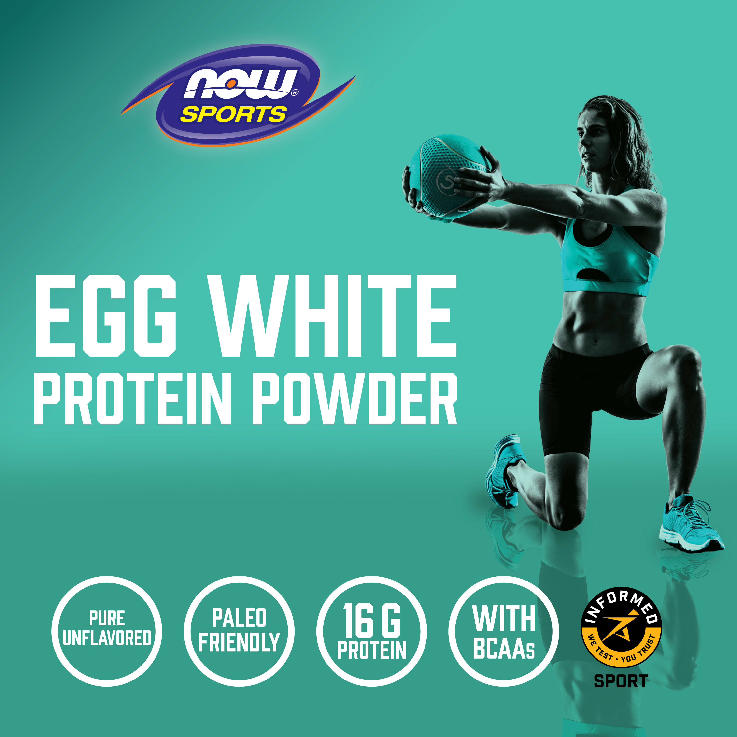 Now Foods Sports Egg White Protein Protein Powder Unflavored 12 Lbs 544 G