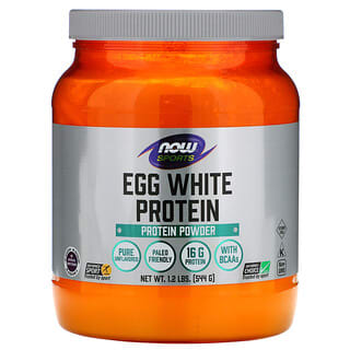NOW Foods, Esportes, Proteína de Clara de Ovo, Proteína em Pó, 544 g (1,2 lbs)