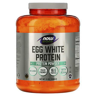 NOW Foods, Sports, Egg White Protein Powder, Unflavored, 5 lbs (2,268 g)