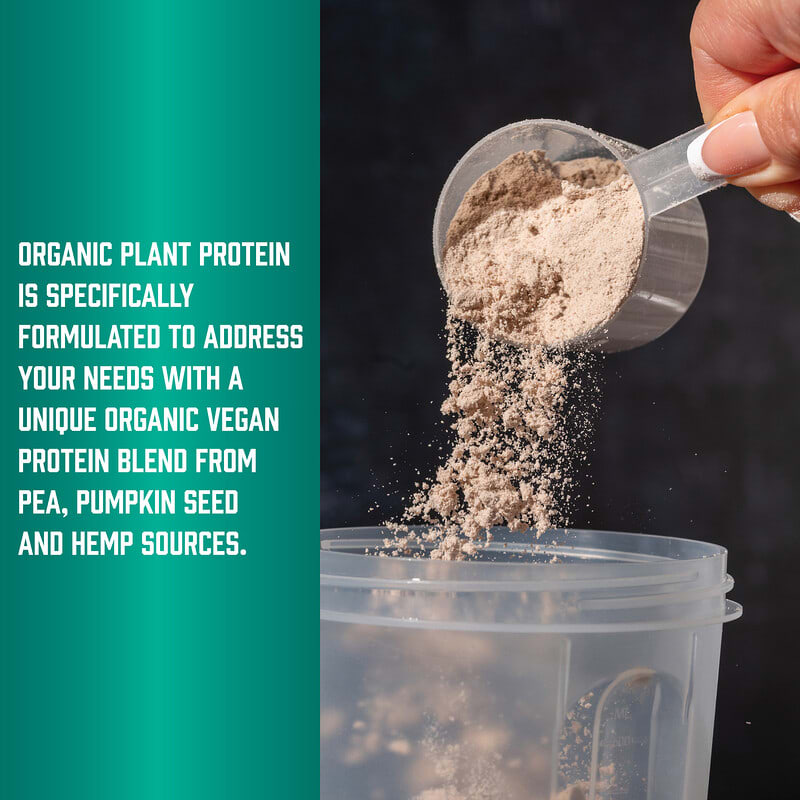 Sports, Organic Plant Protein Powder, Bio-Pflanzenproteinpulver,  geschmacksneutral, 454 g (1 lb.)