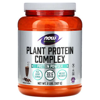 NOW Foods, Plant Protein Complex, Chocolate Mocha, 2 lbs (907 g)