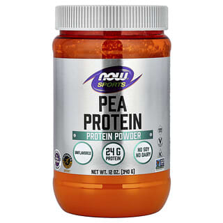NOW Foods, Sukan, Protein Pea, Tulen Tidak Berperisa, 12 oz (340 g)