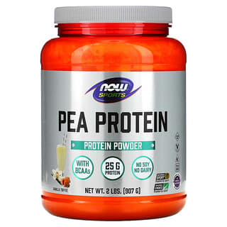 NOW Foods, Sports, Pea Protein, Vanilla Toffee, 2 lbs (907 g)
