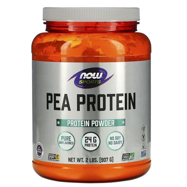 Now Foods, Sports, Pea Protein, Pure Unflavored, 2 lbs (907 g)