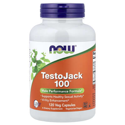 NOW Foods, TestoJack 100™, 120 Vegetarian Capsules