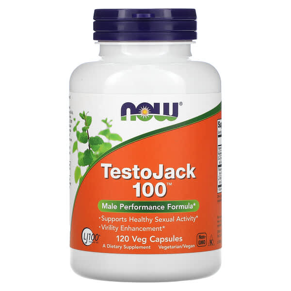 NOW Foods, TestoJack 100（テストジャック100）、ベジカプセル120粒