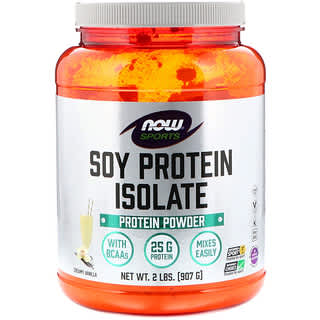 NOW Foods, Sports, Soy Protein Isolate, Creamy Vanilla, 2 lbs (907 g)