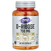 Sports, D-ribosa, 750 mg, 120 cápsulas vegetales (125 mg por cápsula)