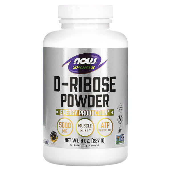 NOW Foods, Sports, D-Ribose Powder, D-Ribose-Pulver, 5.000 mg, 227 g (8 oz.)