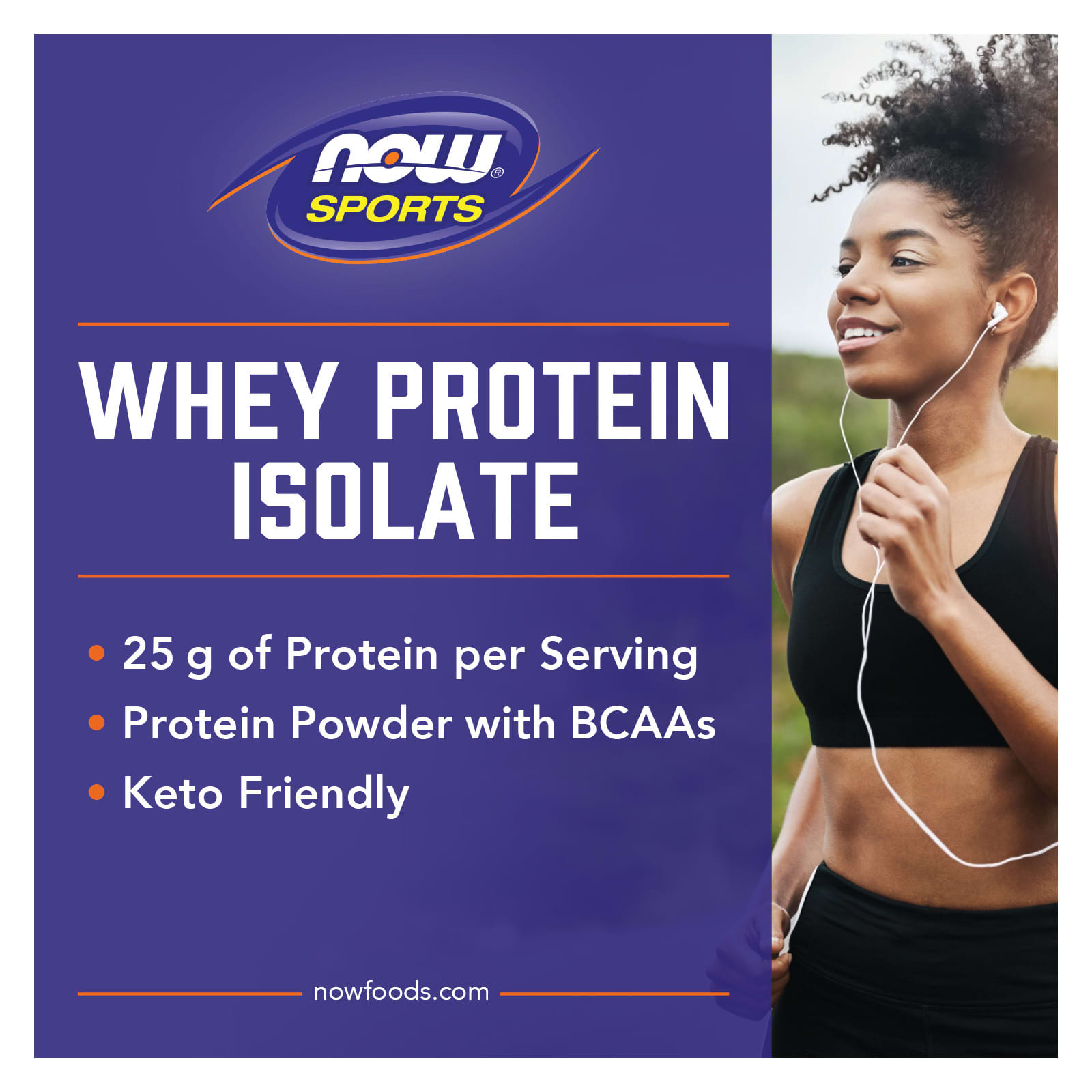 NOW Foods, Sports, Whey Protein Isolate, Creamy Vanilla, 10 lbs (4.54 kg)