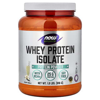 NOW Foods, Sports, Whey Protein Isolate, Creamy Vanilla, 1.8 lbs (816 g)