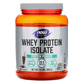 NOW Foods, Sports, изолят сывороточного протеина, сливочный шоколад, 816 г (1,8 фунта)