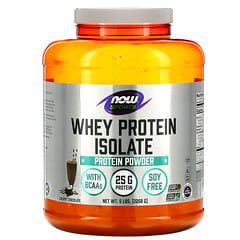 NOW Foods, Sports, изолят сывороточного протеина, со вкусом кремового шоколада, 2268 г (5 фунта)