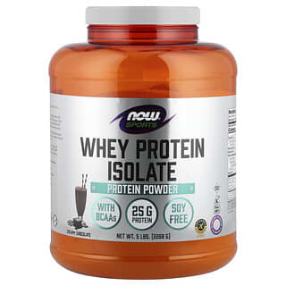 NOW Foods, Sports, Whey Protein Isolate, Creamy Chocolate, Molkenproteinisolat, cremige Schokolade, 2.268 g (5 lb.)