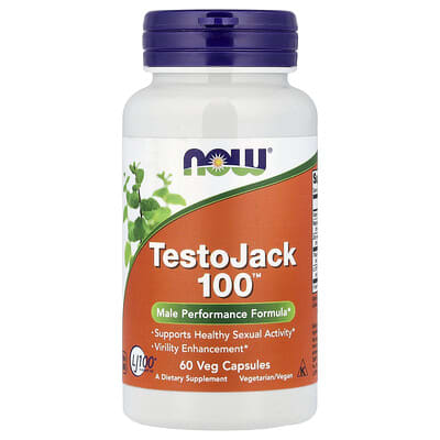 NOW Foods, TestoJack 100™, 60 Vegetarian Capsules