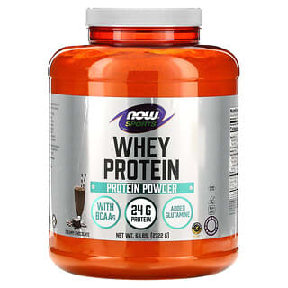 NOW Foods, Сывороточный протеин, сливочный шоколад, 2722 г (6 фунтов)