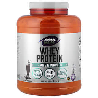NOW Foods, Сывороточный протеин, сливочный шоколад, 2722 г (6 фунтов)