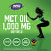Huile MCT Now Foods - 1000 Mg Par Capsule - Boîte De 150 Gélules - Neuf Scellé