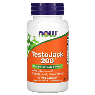 NOW Foods, TestoJack 200, 60 cápsulas vegetales