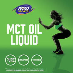 NOW Foods, Sports, MCT Oil, Unflavored, 32 fl oz (946 ml)