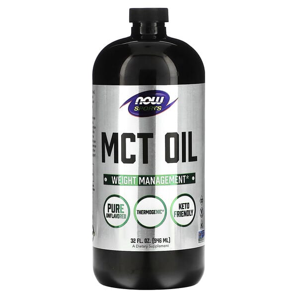 NOW Foods, Sports, MCT Oil, Unflavored, 32 fl oz (946 ml)