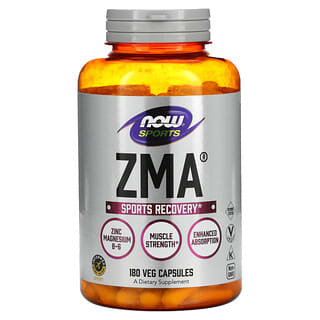 NOW Foods, Sports, ZMA, Sports Recovery, 180 Veg Capsules
