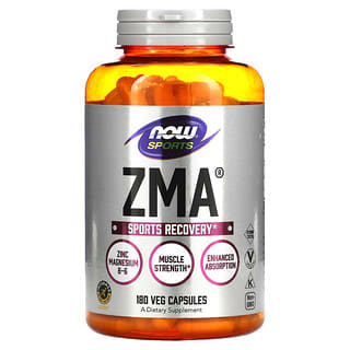 NOW Foods, Sports, ZMA, Sports Recovery, 180 Veg Capsules