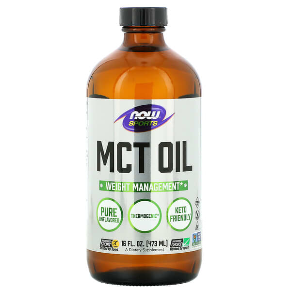 Now Foods, スポーツ、ピュアMCTオイル、16液量オンス (473 ml)