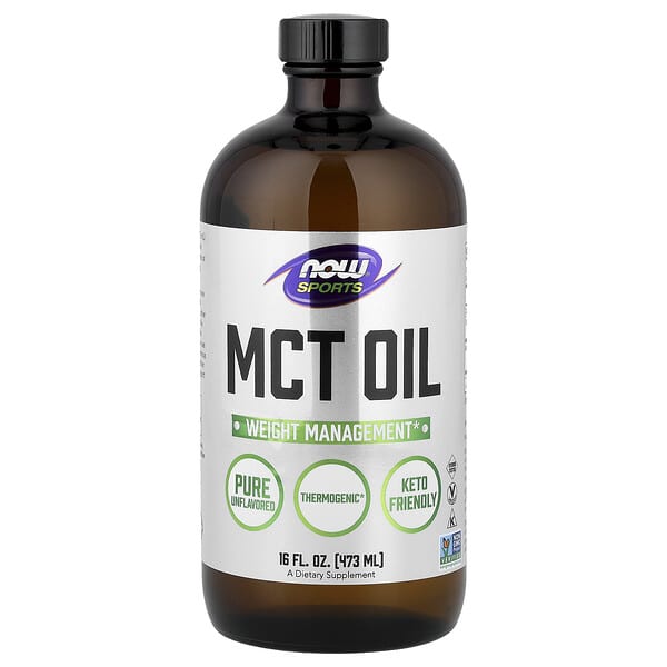 Now Foods, Sports, MCT 오일, 무맛, 473ml(16fl oz)