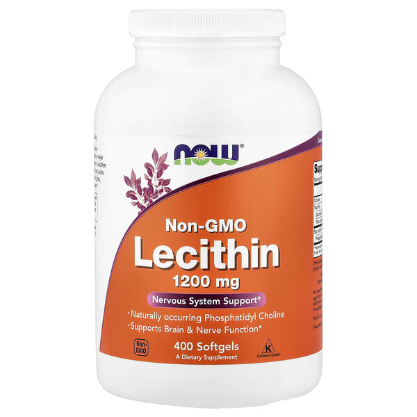 NOW Foods Non-GMO Lecithin, 400 Softgels