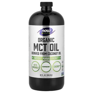 NOW Foods, Sports, Aceite de MCT orgánico, 14 g, 946 ml (32 oz. líq.)