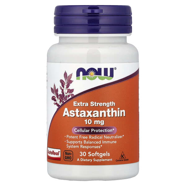 NOW Foods Astaxanthin, 10 mg, 30 Softgels