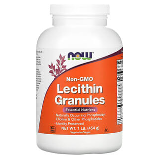 NOW Foods, Grânulos de Lecitina, Não OGM, 454 g (1 lb)