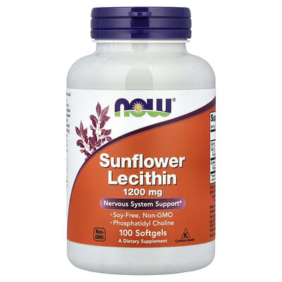 NOWFoods,Sonnenblumenlecithin,1.200mg,100Weichkapseln