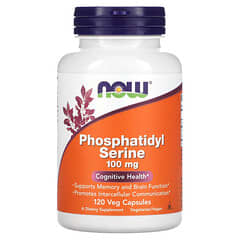 NOW Foods, фосфатидилсерин, 100 мг, 120 рослинних капсул