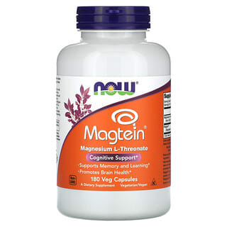 NOW Foods, Magtein`` 180 растительных капсул