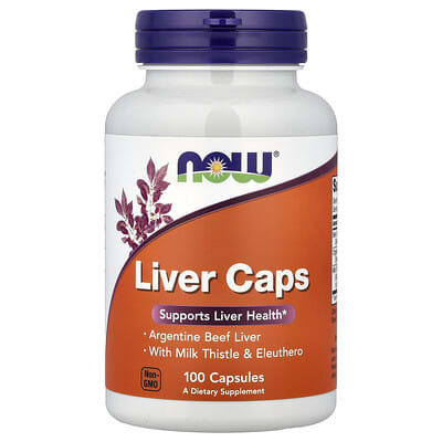 NOW Foods, Milk Thistle and Acanthopanax Liver Help, 100 Capsules