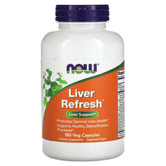 NOW Foods, Liver Refresh 肝脏帮助素食胶囊，180 粒装