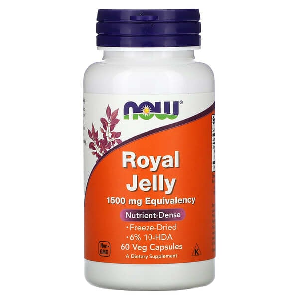 NOW Foods, Royal Jelly, 1,500 mg, 60 Veg Capsules