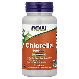 NOW Foods, Chlorella, 1,000 mg, 60 Tablets