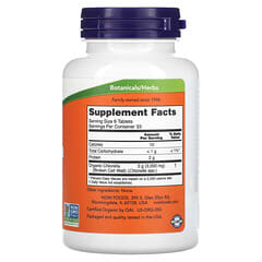 NOW Foods, Clorela orgánica certificada, 500 mg, 200 comprimidos