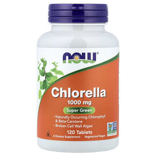 NOW Foods, Chlorella, 1,000 mg, 120 Tablets